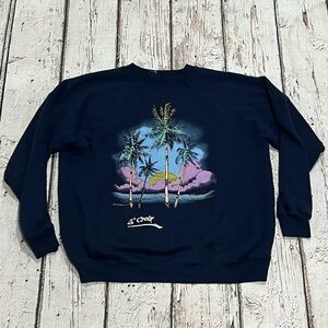 Vintage St. Croix Vacation Tourism Vacation 1980s Destination Sweatshirt